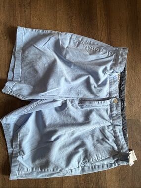 Light Blue Cotton Shorts